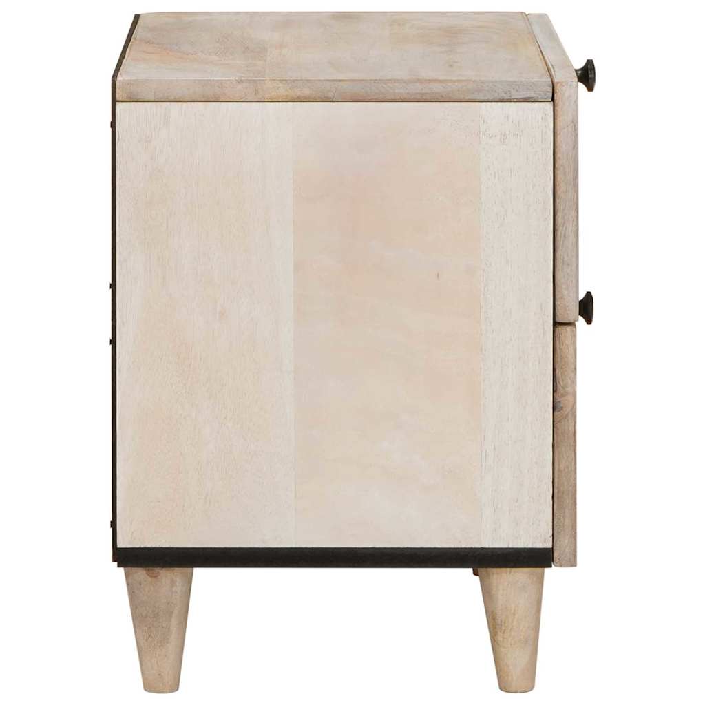 Bedside Cabinet 2 pcs White 40 x 33 x 46 cm Engineered Wood