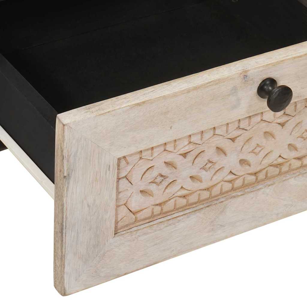 Bedside Cabinet White 40 x 33 x 46 cm Engineered Wood