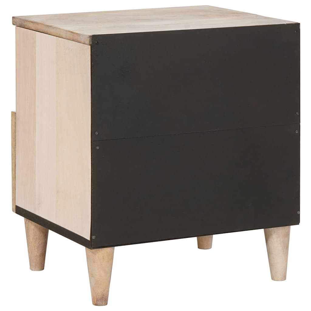 Bedside Cabinet White 40 x 33 x 46 cm Engineered Wood