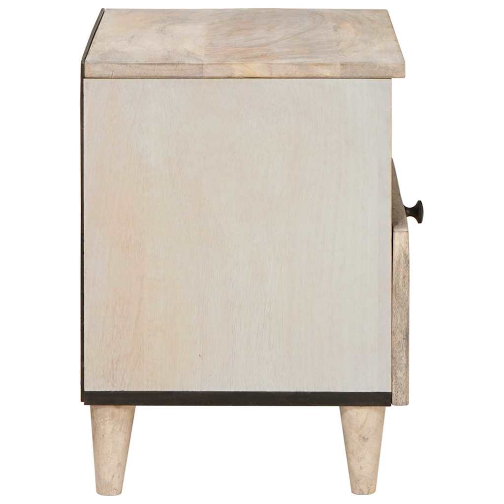Bedside Cabinet White 40 x 33 x 46 cm Engineered Wood