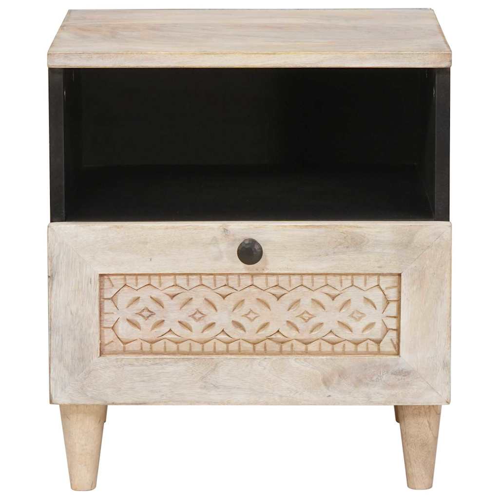 Bedside Cabinet 2 pcs White 40 x 33 x 46 cm Engineered Wood