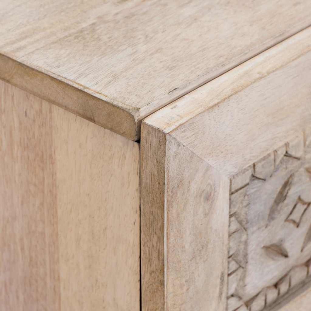 Bedside Cabinet White 50 x 33 x 62 cm Engineered Wood
