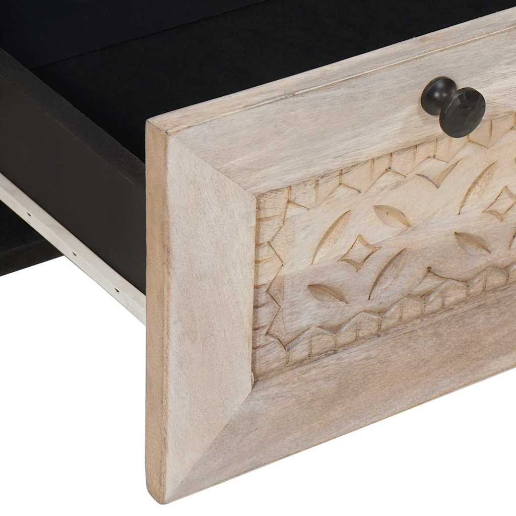 Bedside Cabinet White 50 x 33 x 62 cm Engineered Wood