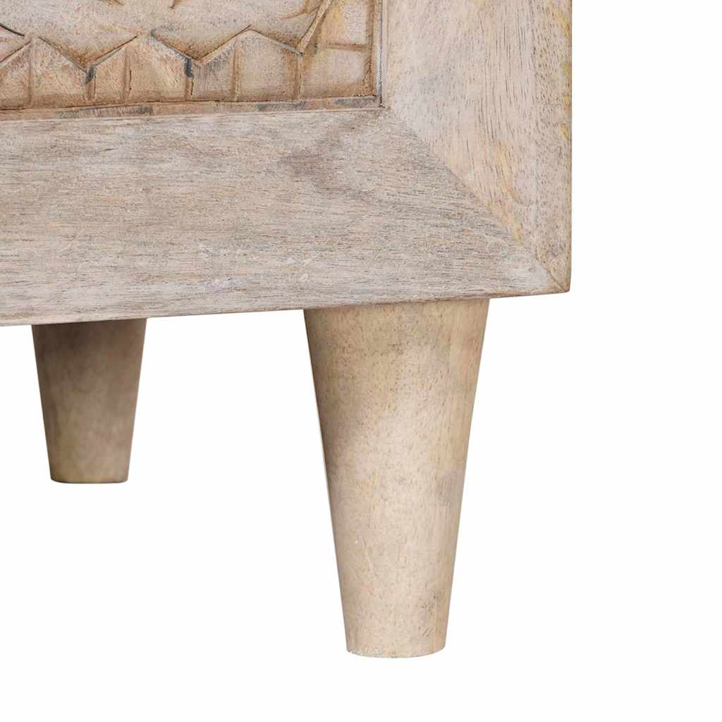 Bedside Cabinet White 50 x 33 x 62 cm Engineered Wood