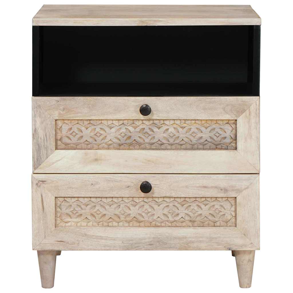 Bedside Cabinet White 50 x 33 x 62 cm Engineered Wood