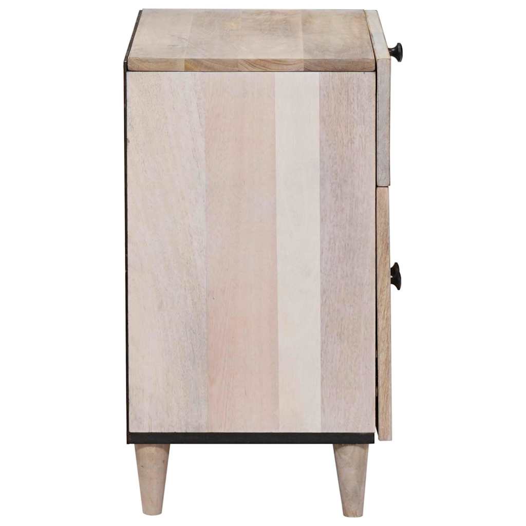 Bedside Cabinet White 50 x 33 x 60 cm Engineered Wood