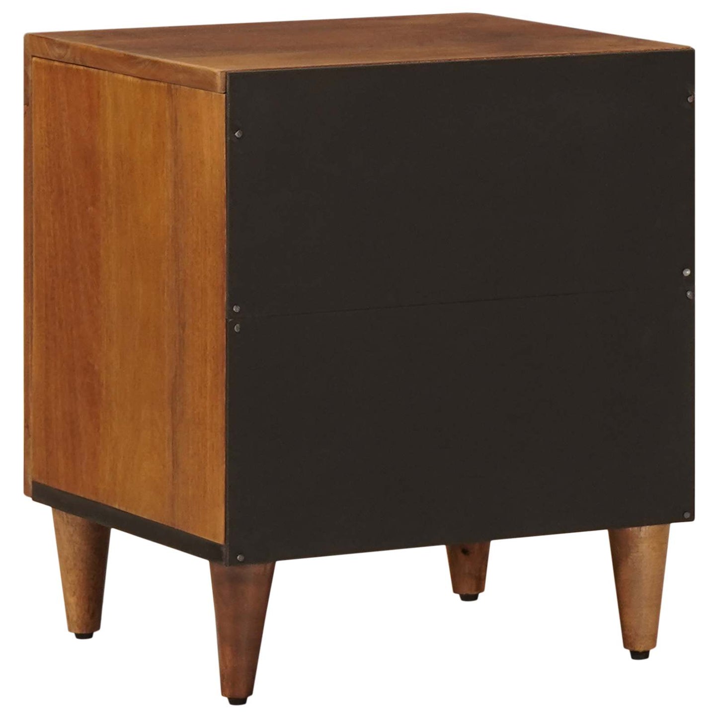 Bedside Cabinet 2 pcs Brown 40 x 33 x 46 cm Solid Mango Wood