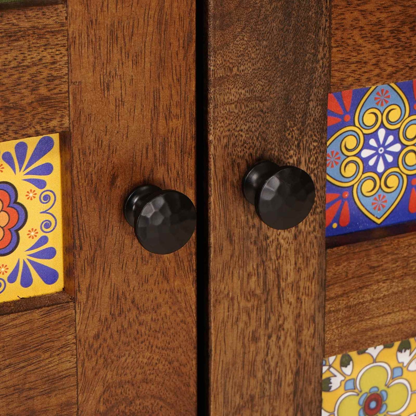 Sideboard 60 x 33 x 75 cm Solid Mango Wood Walnut