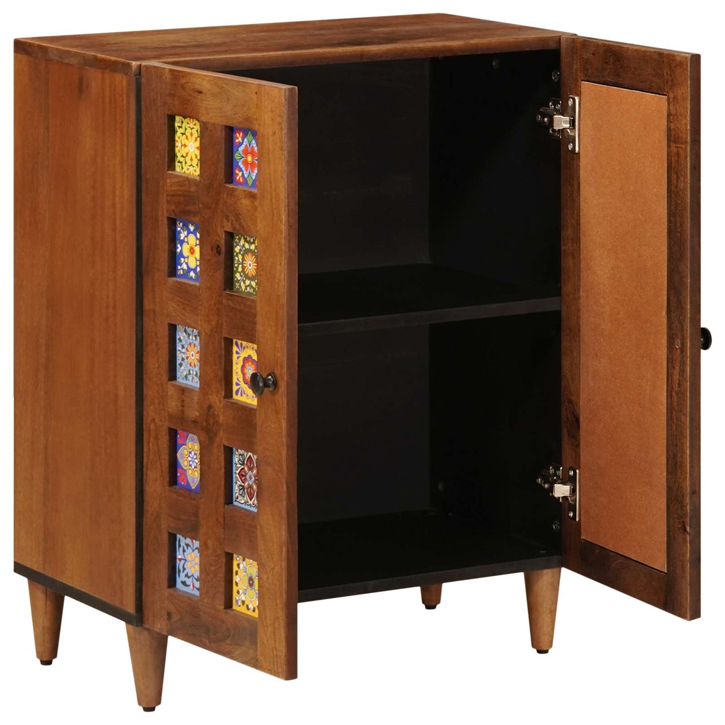 Sideboard 60 x 33 x 75 cm Solid Mango Wood Walnut