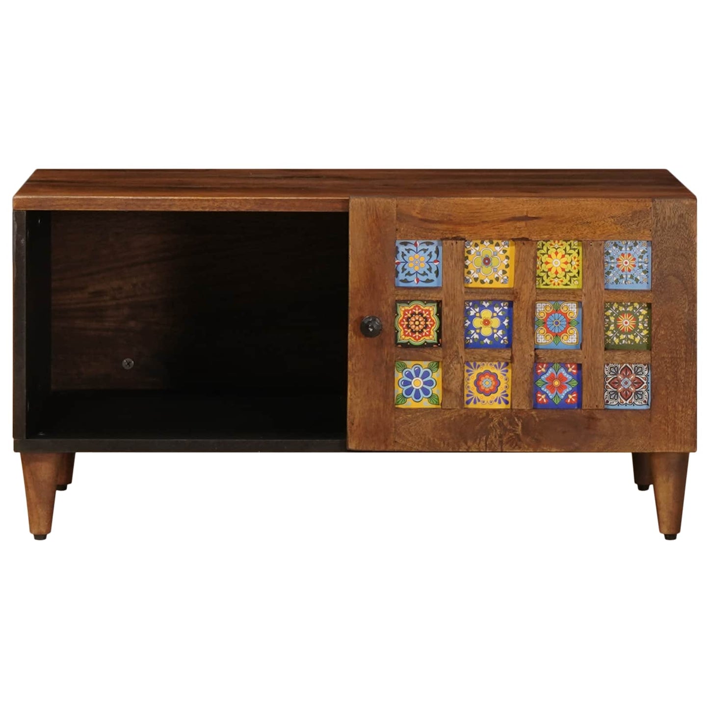 Coffee Table Brown 80 x 50 x 40 cm Solid Mango Wood