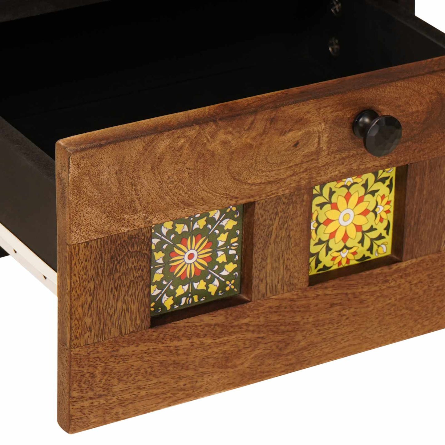 Bedside Cabinet Brown 40 x 33 x 46 cm Solid Mango Wood