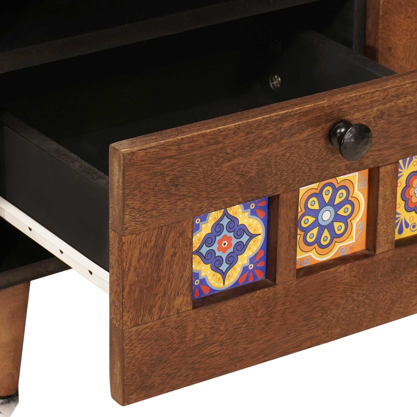 Coffee Table with Drawer Brown 80 x 54 x 40 cm Solid Mango Wood