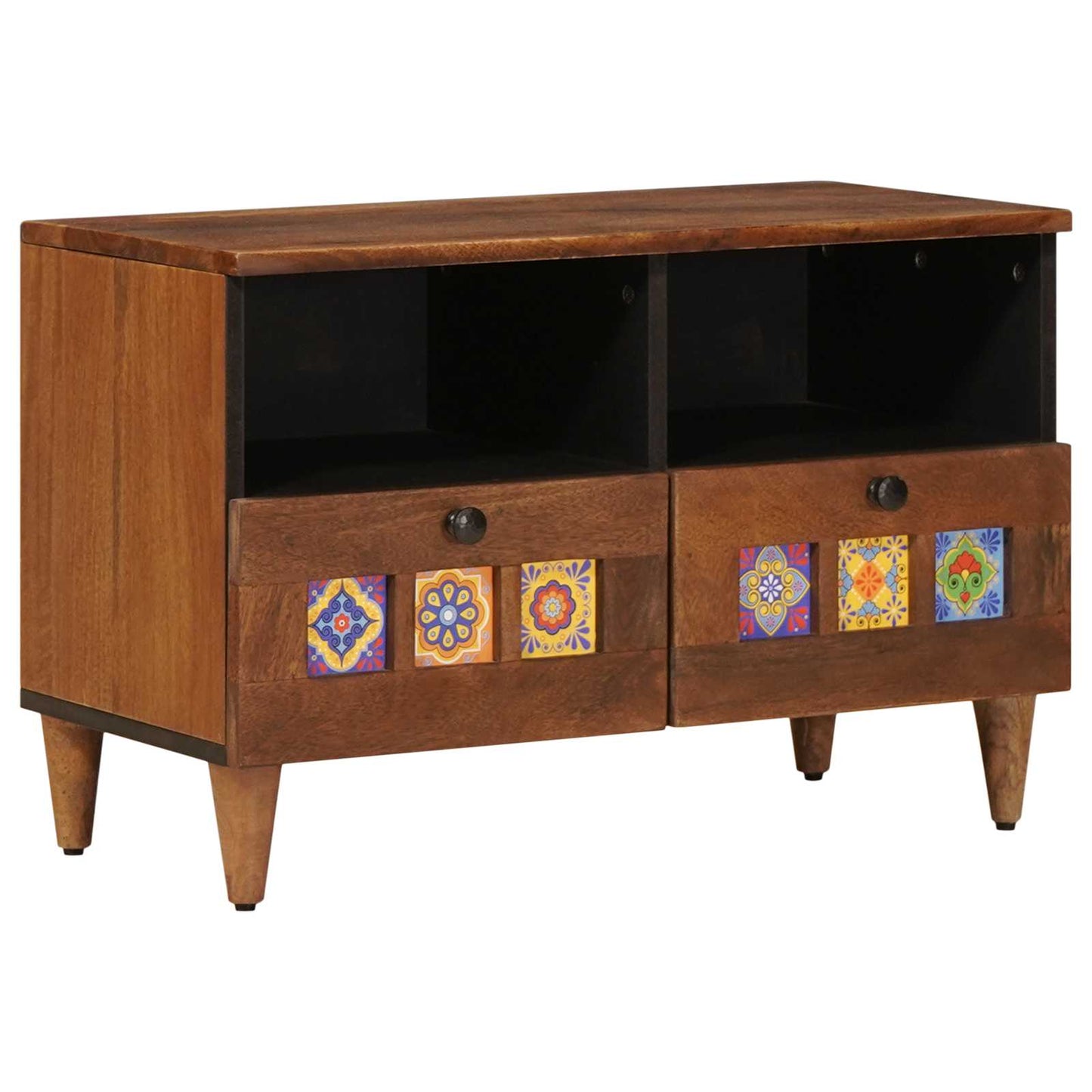 Coffee Table with Drawer Brown 80 x 54 x 40 cm Solid Mango Wood
