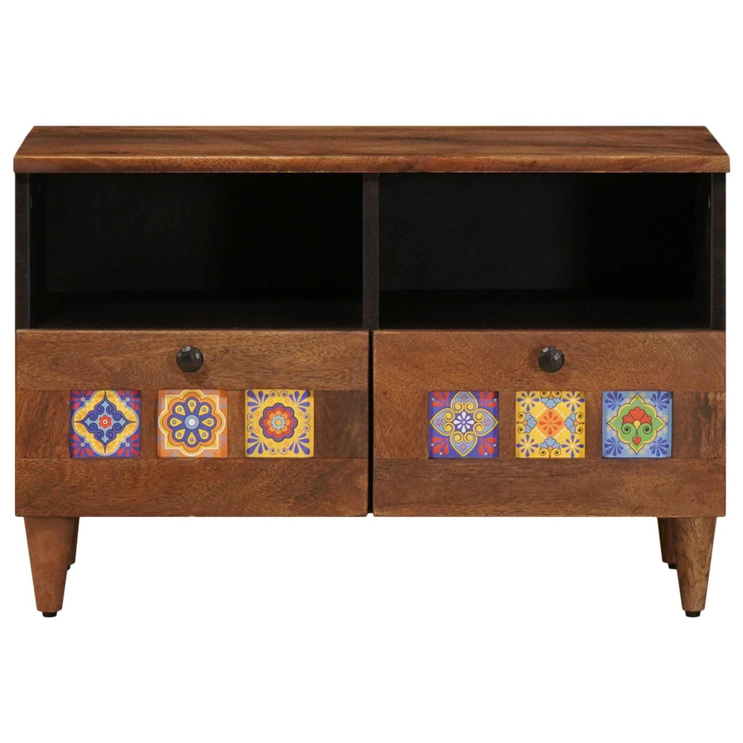 Coffee Table with Drawer Brown 80 x 54 x 40 cm Solid Mango Wood