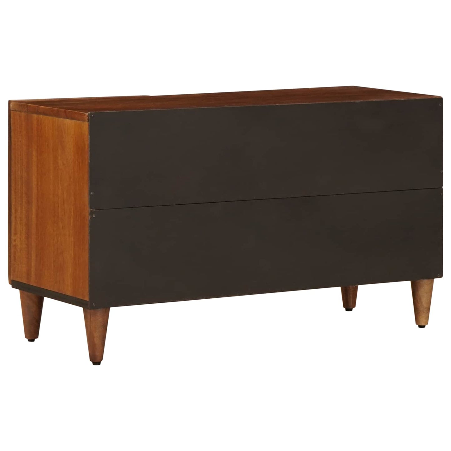 TV Cabinet with Storage Walnut 80 x 33 x 46 cm Solid Mango Wood