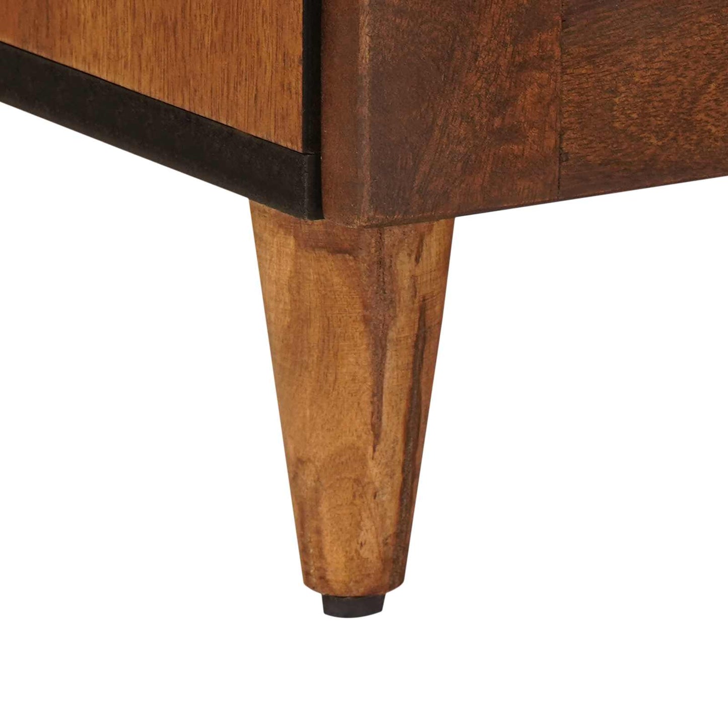 Sideboard with Storage Walnut 40 x 33 x 75 cm Solid Mango Wood