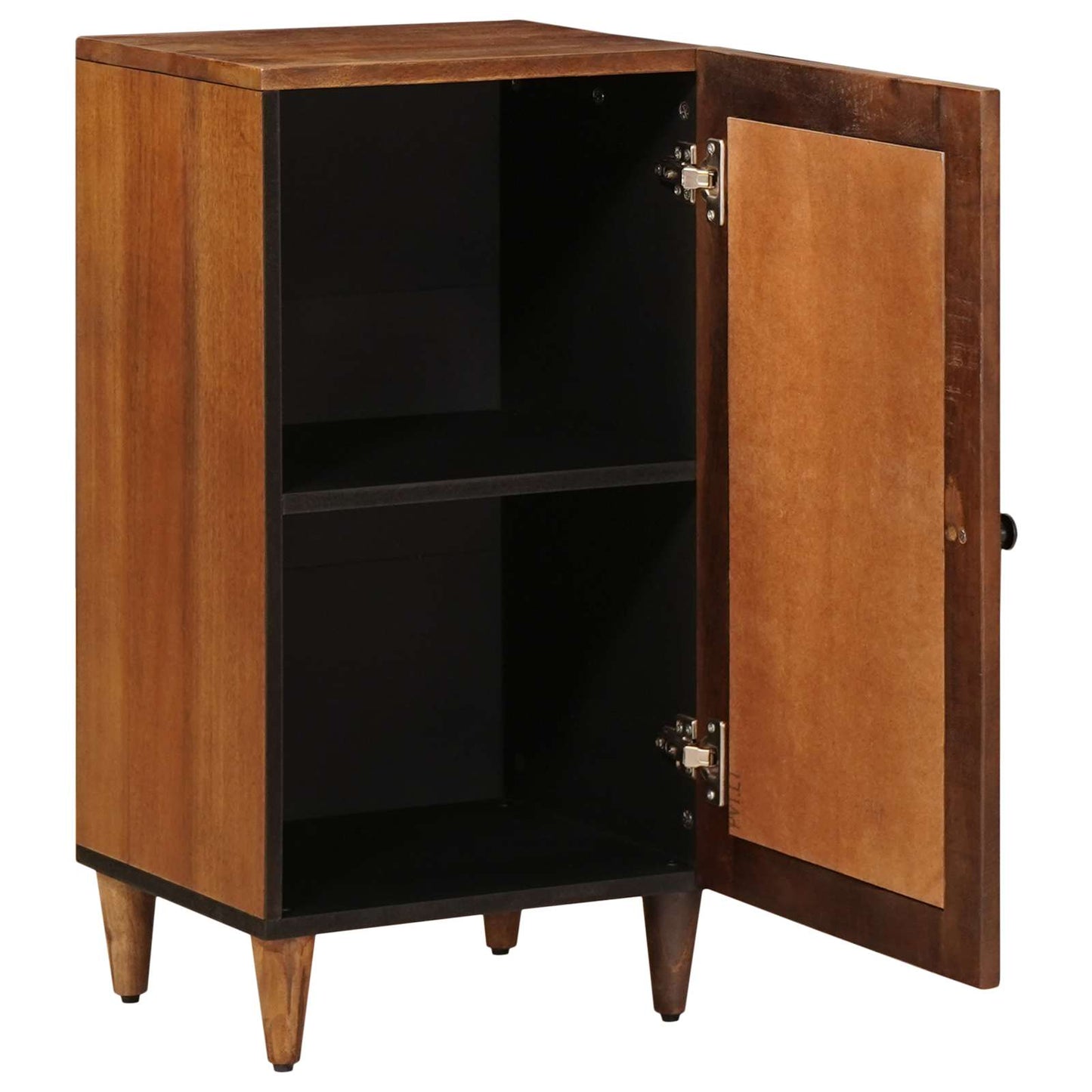 Sideboard with Storage Walnut 40 x 33 x 75 cm Solid Mango Wood