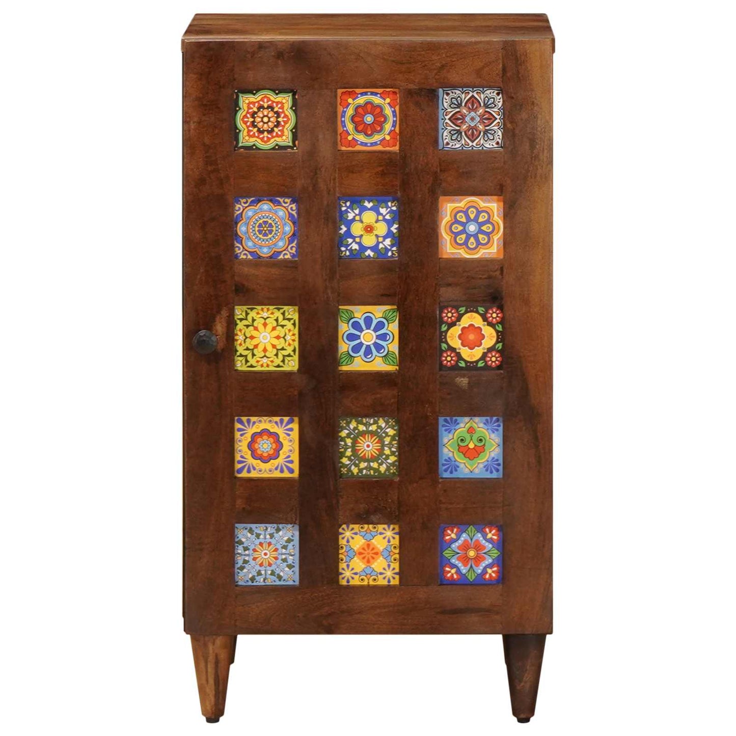 Sideboard with Storage Walnut 40 x 33 x 75 cm Solid Mango Wood