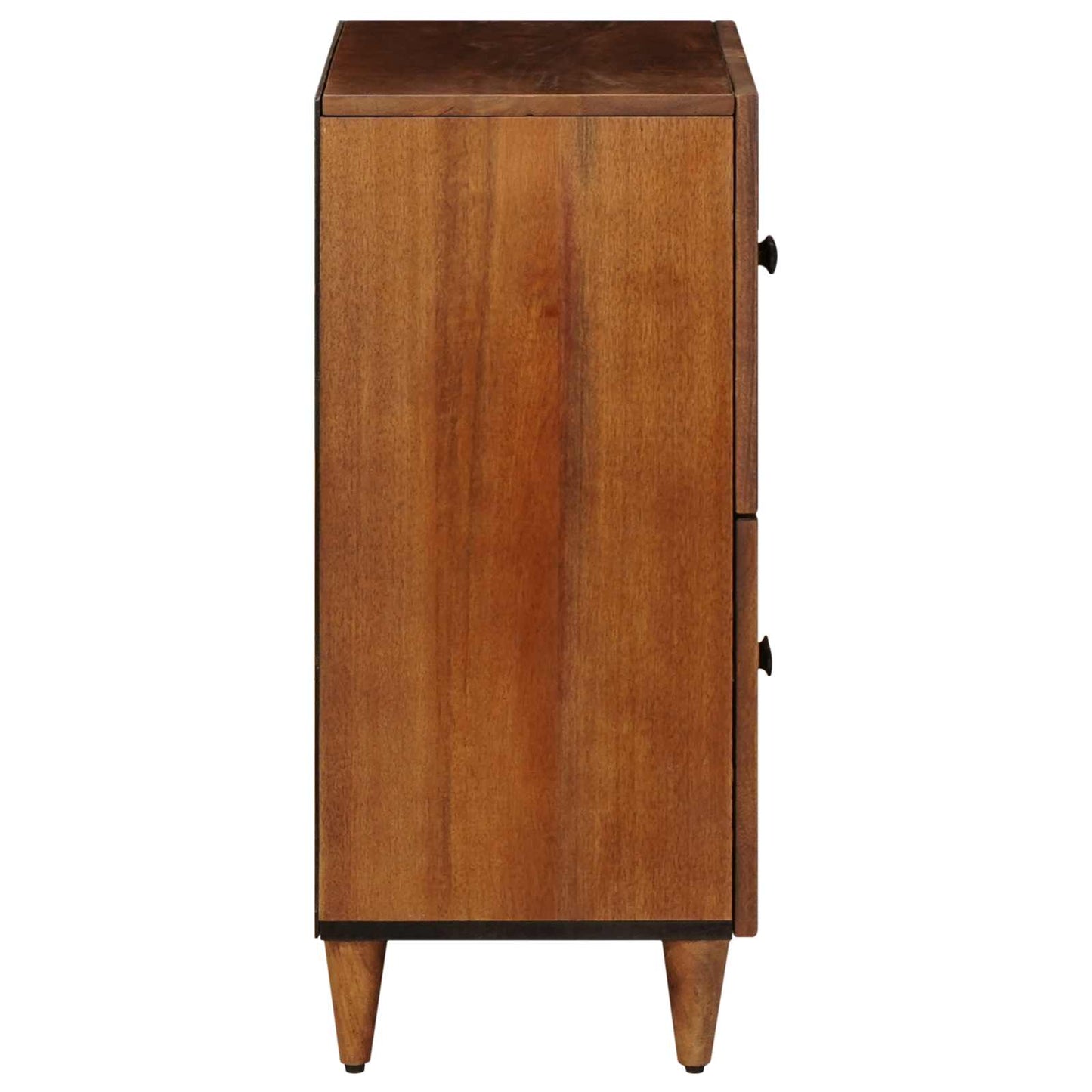 Sideboard with Storage Walnut 60 x 33 x 75 cm Solid Mango Wood