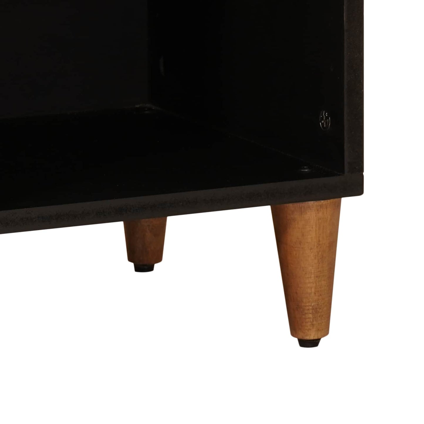 Sideboard with Storage Walnut 80 x 33 x 75 cm Solid Mango Wood