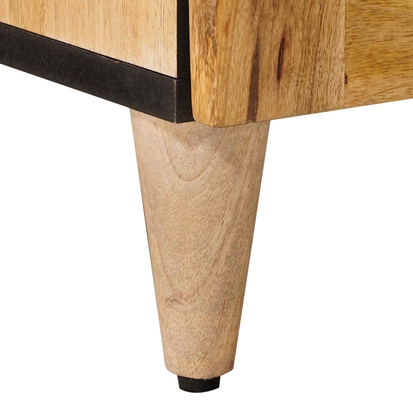 Bedside Cabinet 2 pcs Natural 40 x 33 x 46 cm Solid Mango Wood