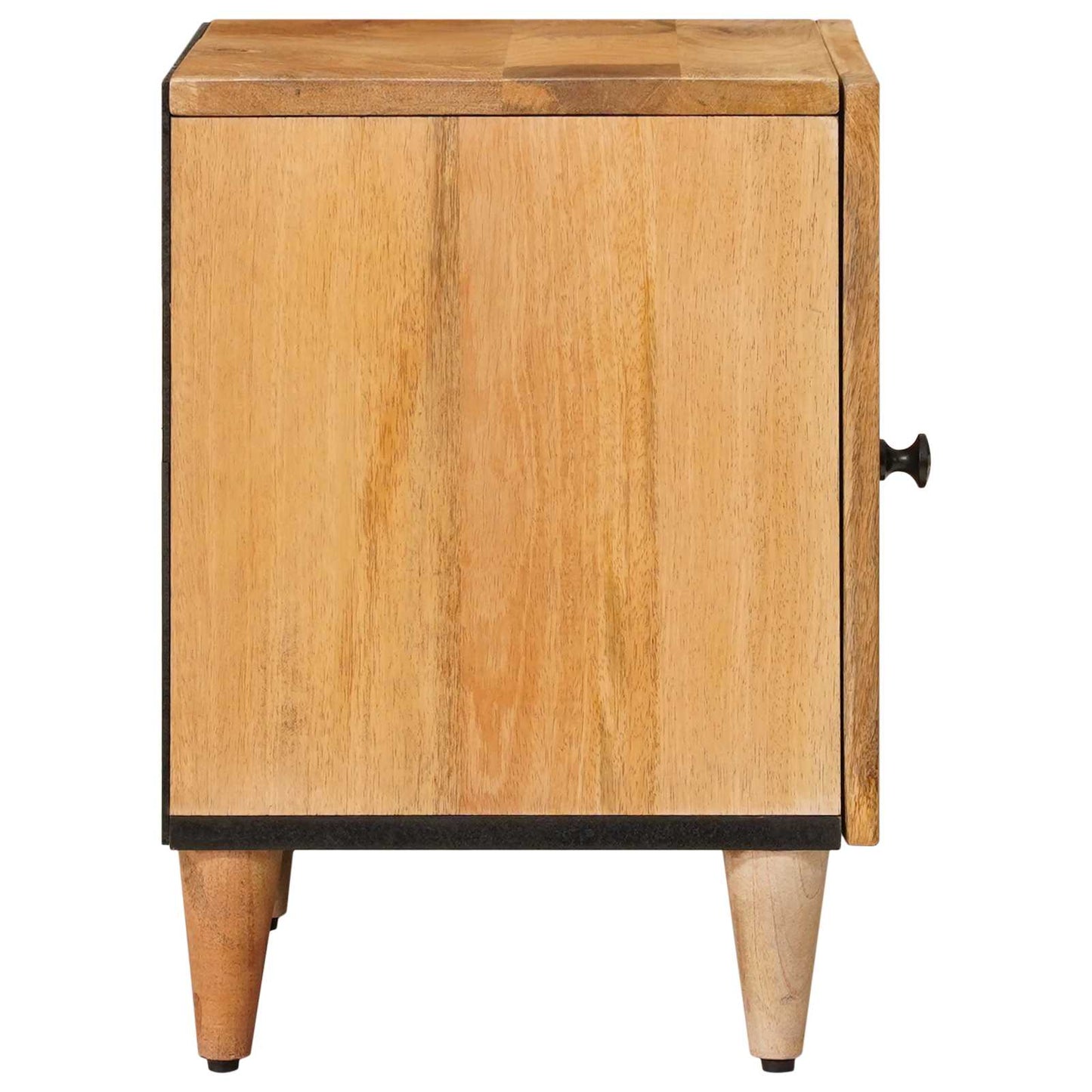 Bedside Cabinet 2 pcs Natural 40 x 33 x 46 cm Solid Mango Wood