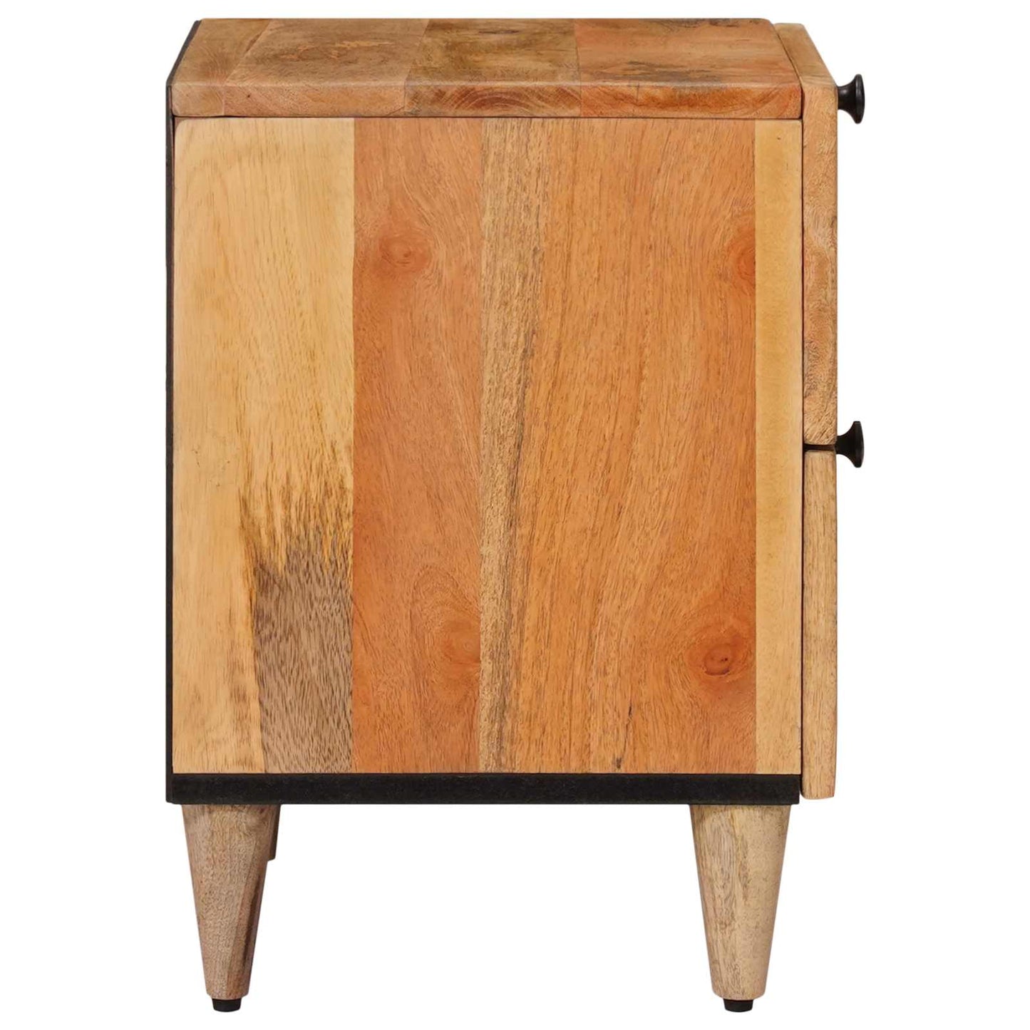 Bedside Cabinet Natural 40 x 33.5 x 46 cm Solid Mango Wood
