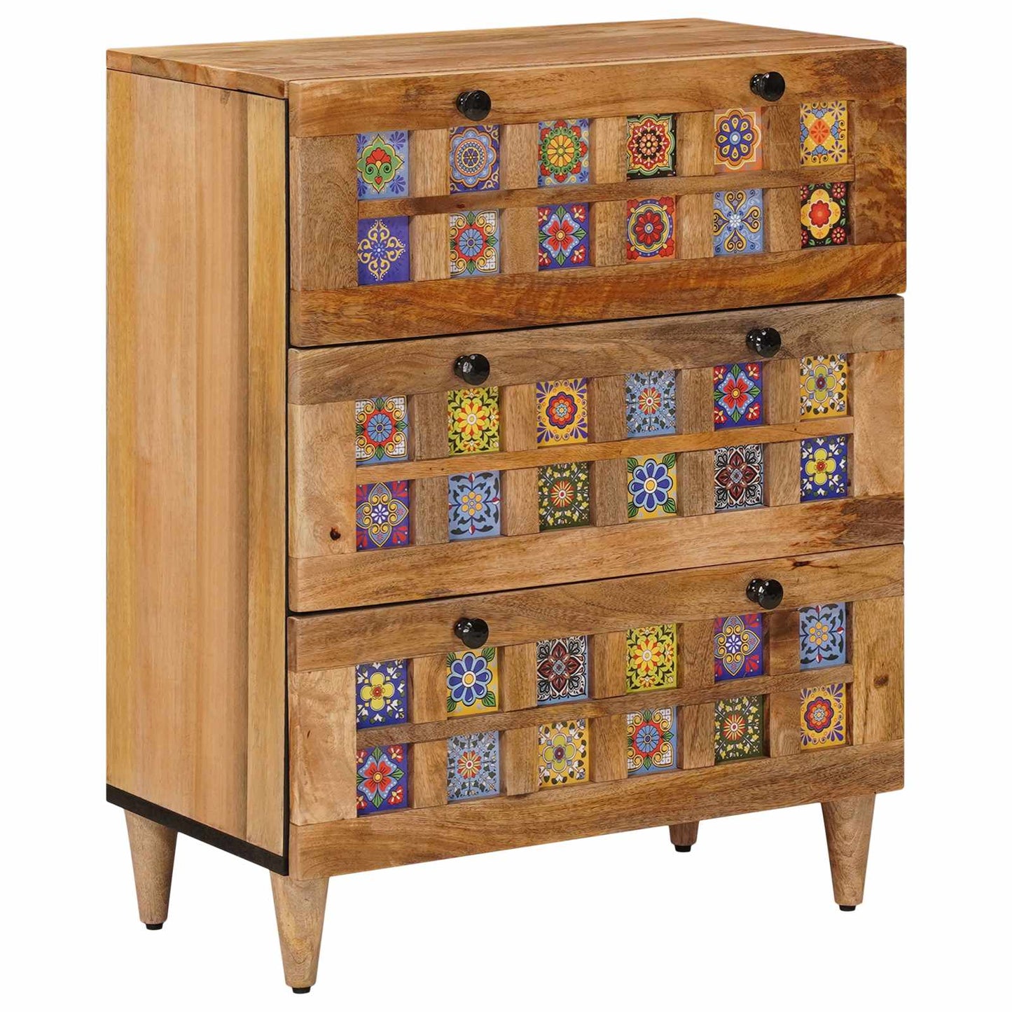 Sideboard Natural 60 x 33 x 75 cm Solid Mango Wood