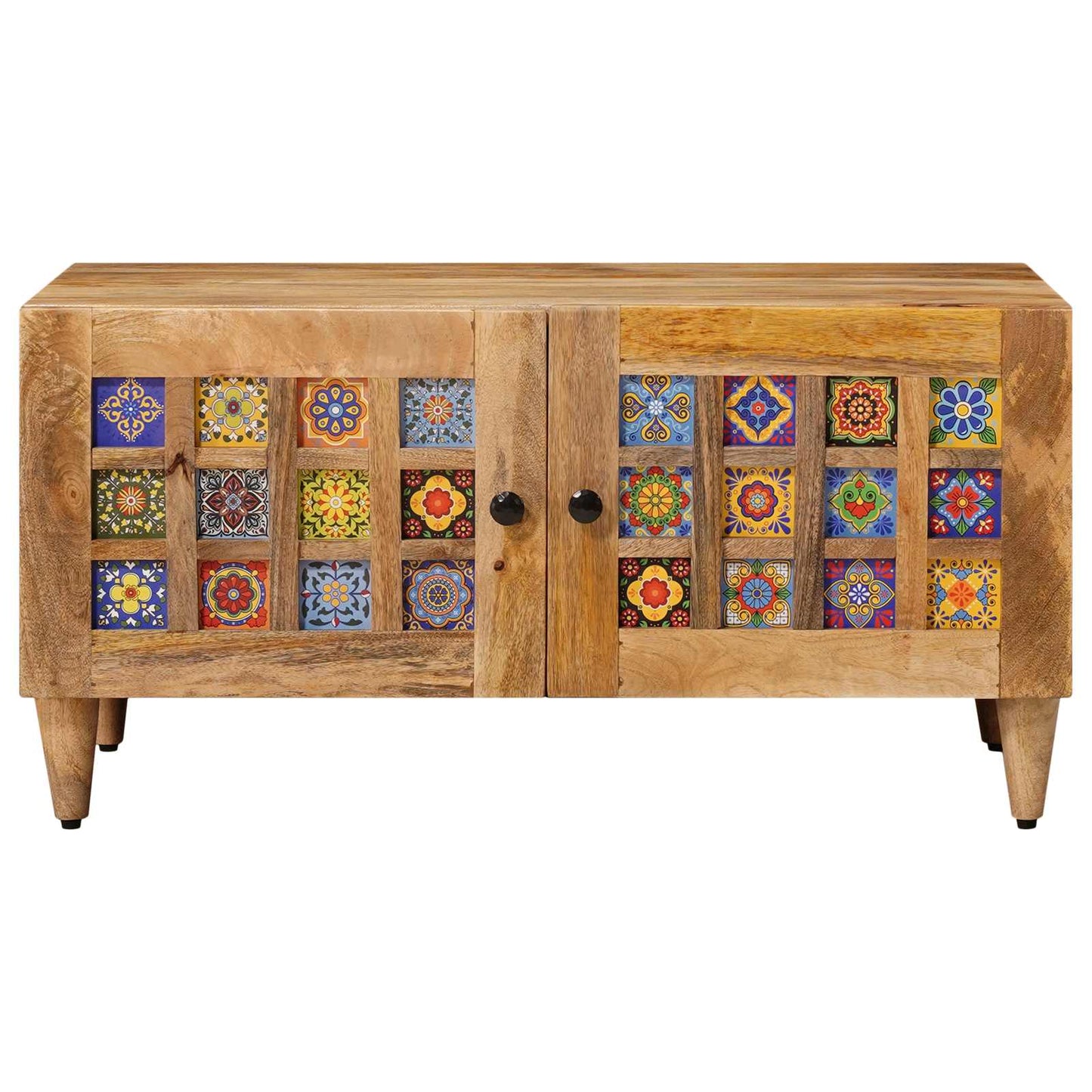Coffee Table Natural 80 x 50 x 40 cm Solid Mango Wood