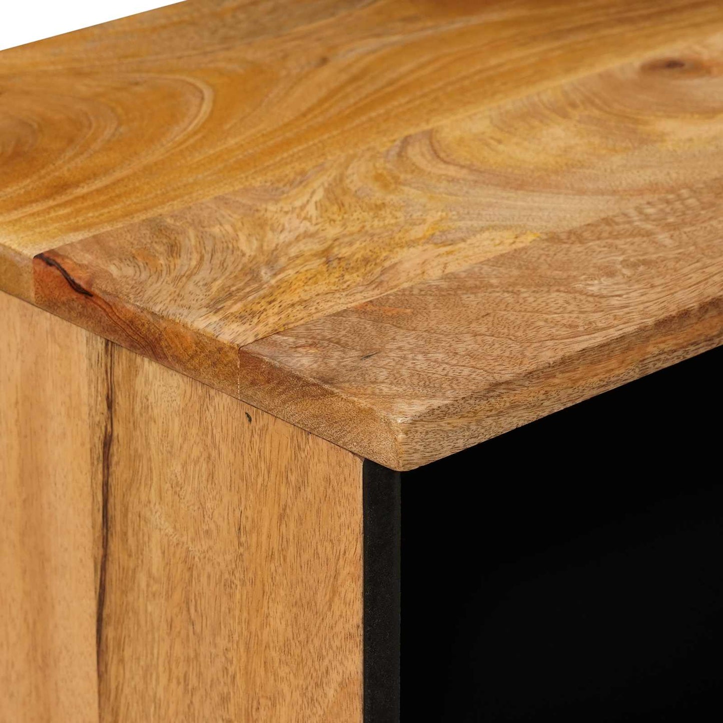 Bedside Cabinet 2 pcs Natural 40 x 33 x 46 cm Solid Mango Wood