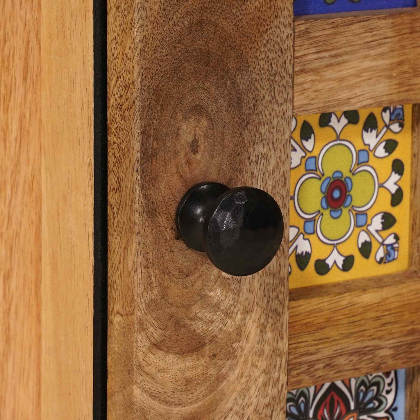 Bedside Cabinet Natural 50 x 33 x 60 cm Solid Mango Wood
