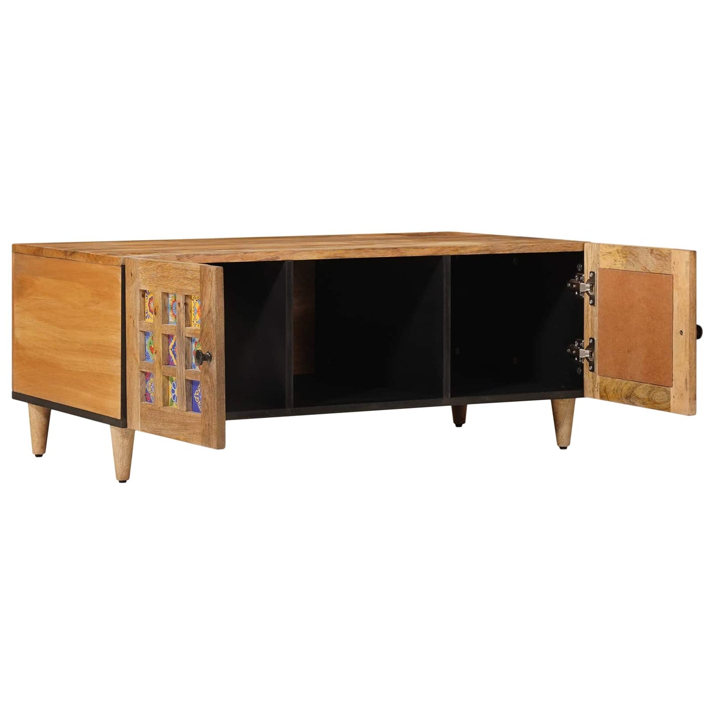 Coffee Table Natural 100 x 54 x 40 cm Solid Mango Wood