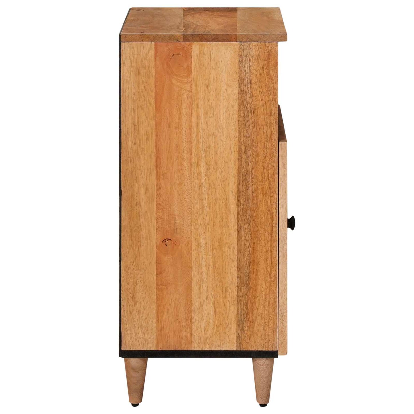 Sideboard with Door Natural 60 x 33.5 x 75 cm Solid Mango Wood