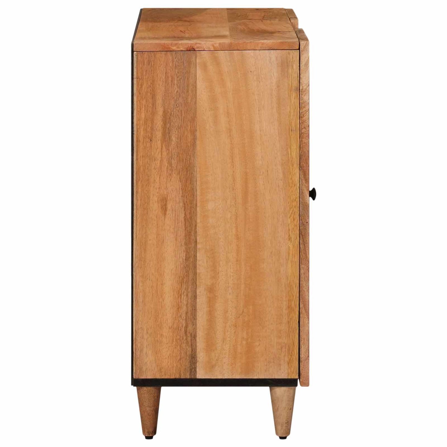 Sideboard with Shelf Natural 90 x 33 x 75 cm Solid Mango Wood