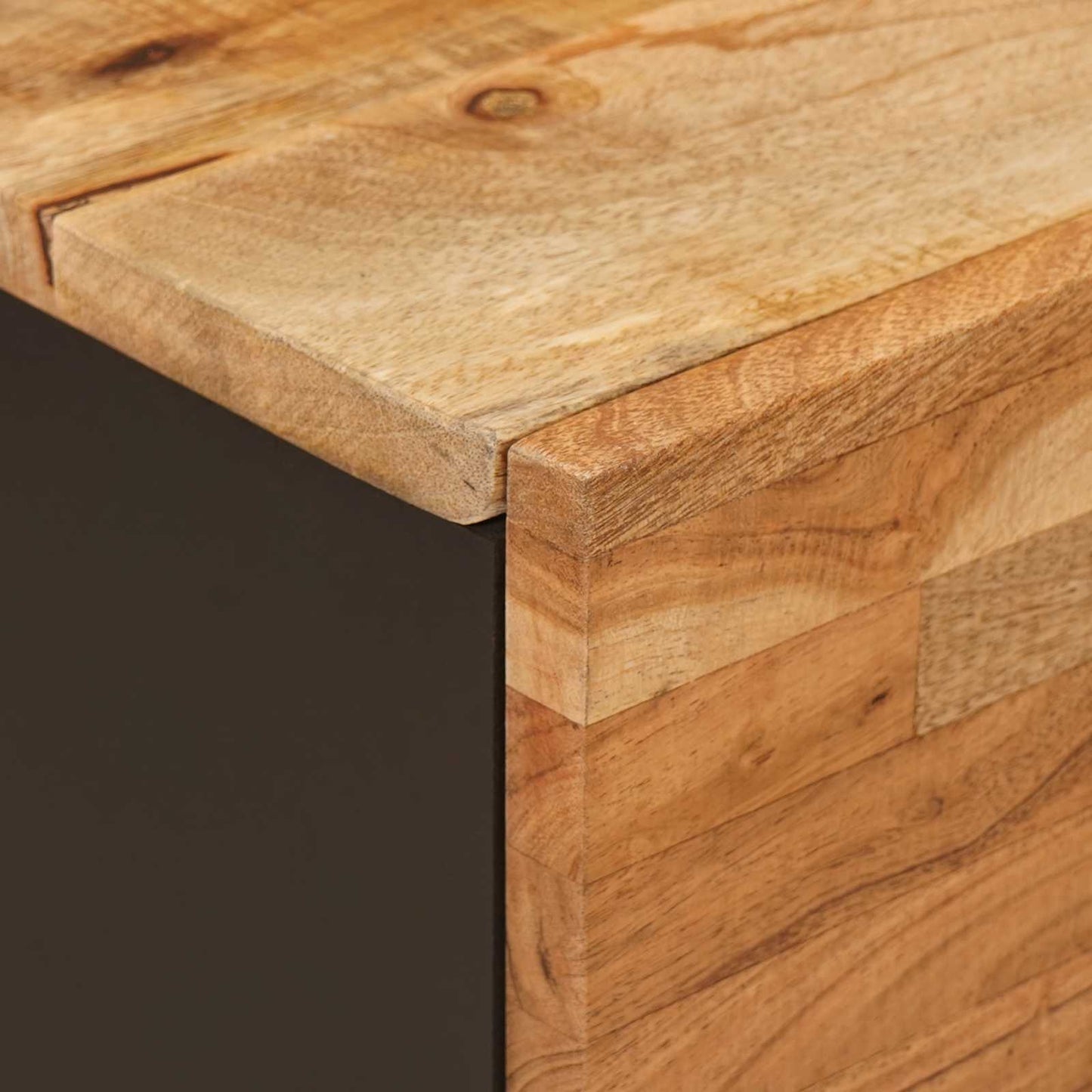 Bedside Cabinet Brown 40 x 33 x 46 cm Solid Mango Wood