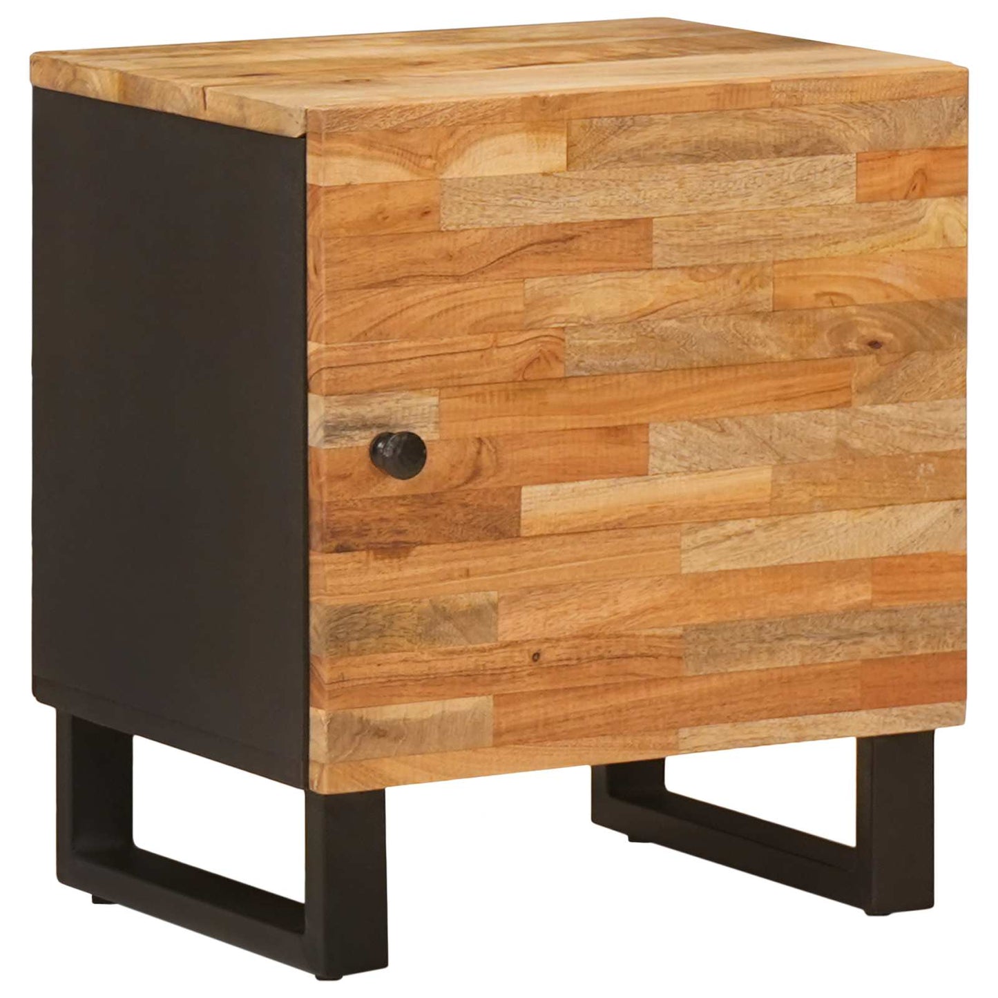 Bedside Cabinet 2 pcs Brown 40 x 33 x 46 cm Solid Mango Wood