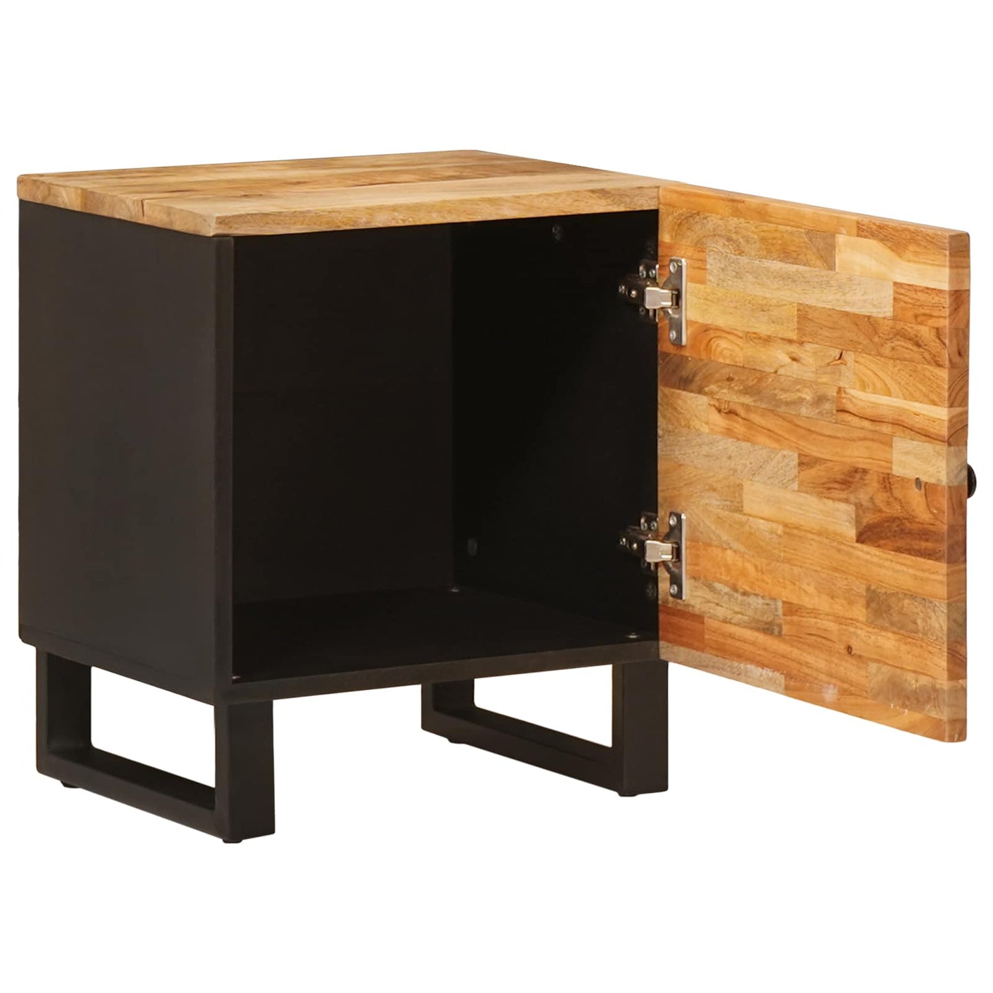 Bedside Cabinet 2 pcs Brown 40 x 33 x 46 cm Solid Mango Wood
