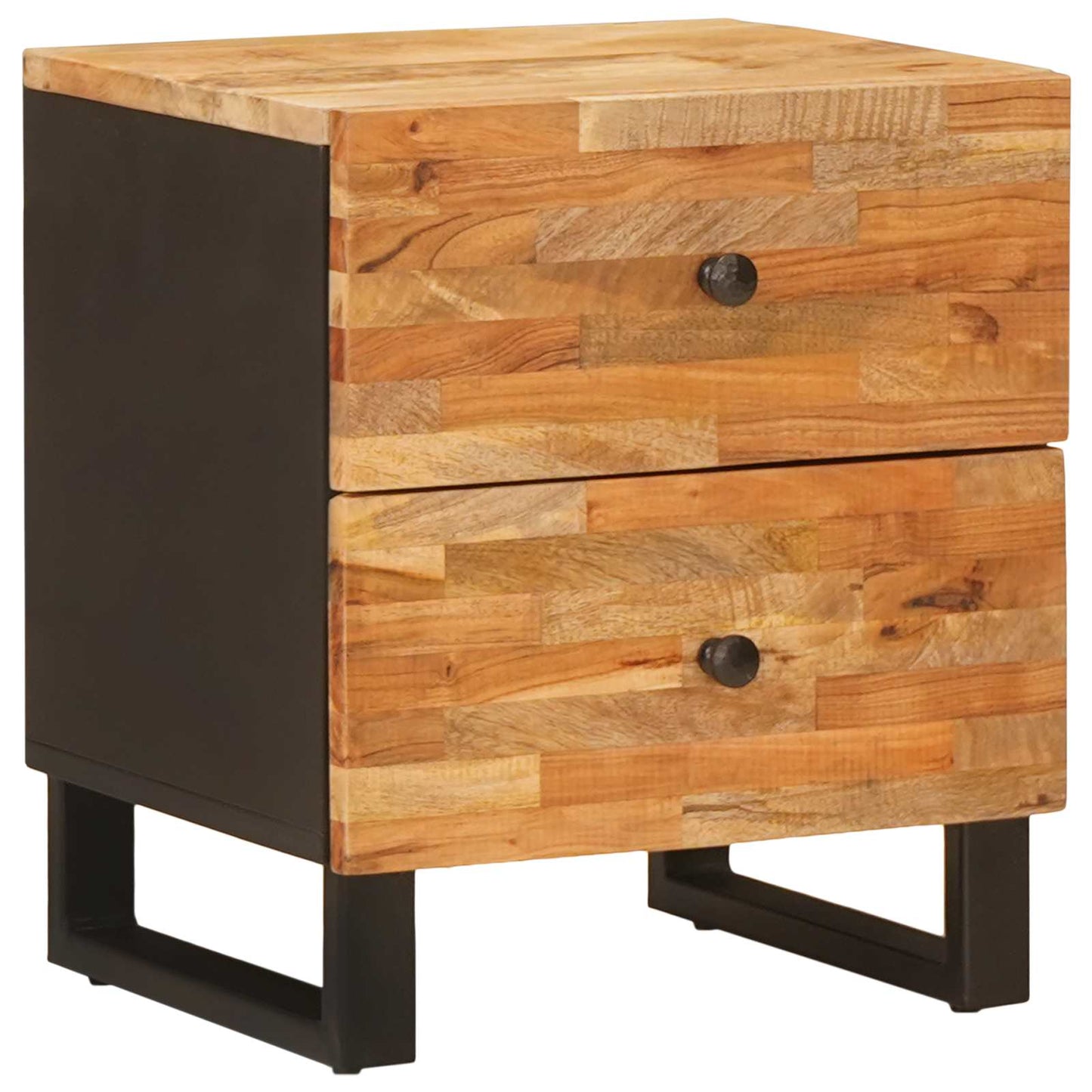 Bedside Cabinet Brown 40 x 33 x 46 cm Solid Mango Wood