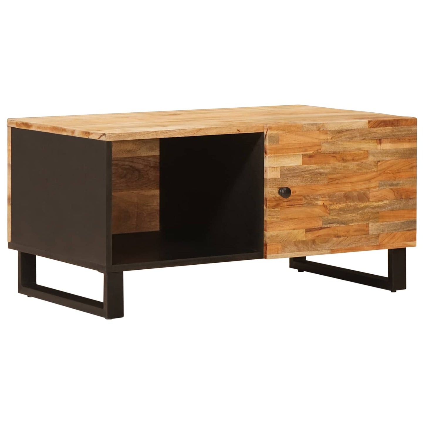 Coffee Table Brown 80 x 50 x 40 cm Solid Mango Wood