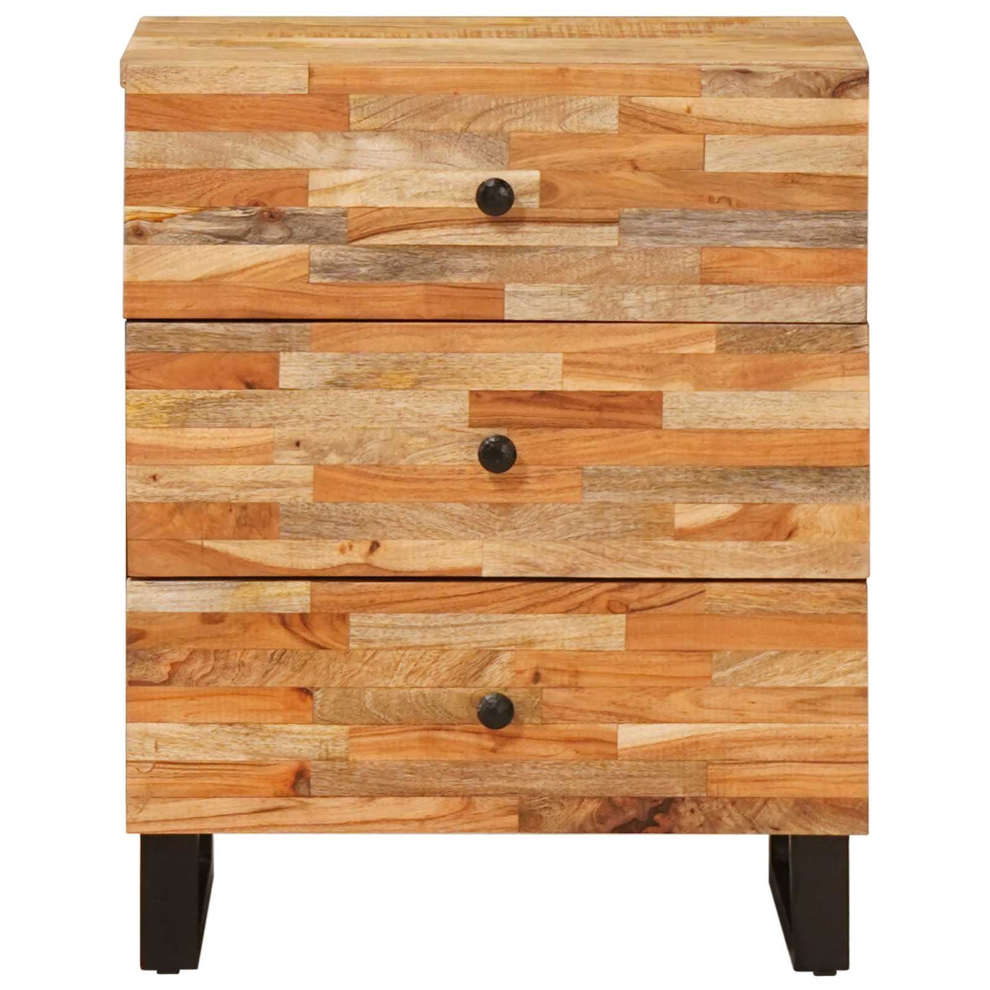 Bed cabinet with Drawer Brown 50 x 33 x 62 cm Solid Mango Wood
