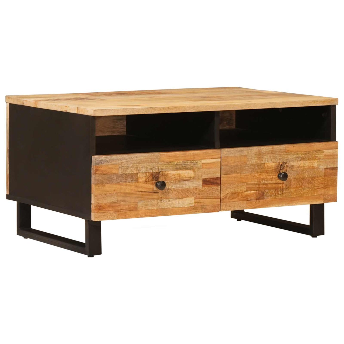 Coffee Table with Drawer Brown 80 x 54 x 40 cm Solid Mango Wood