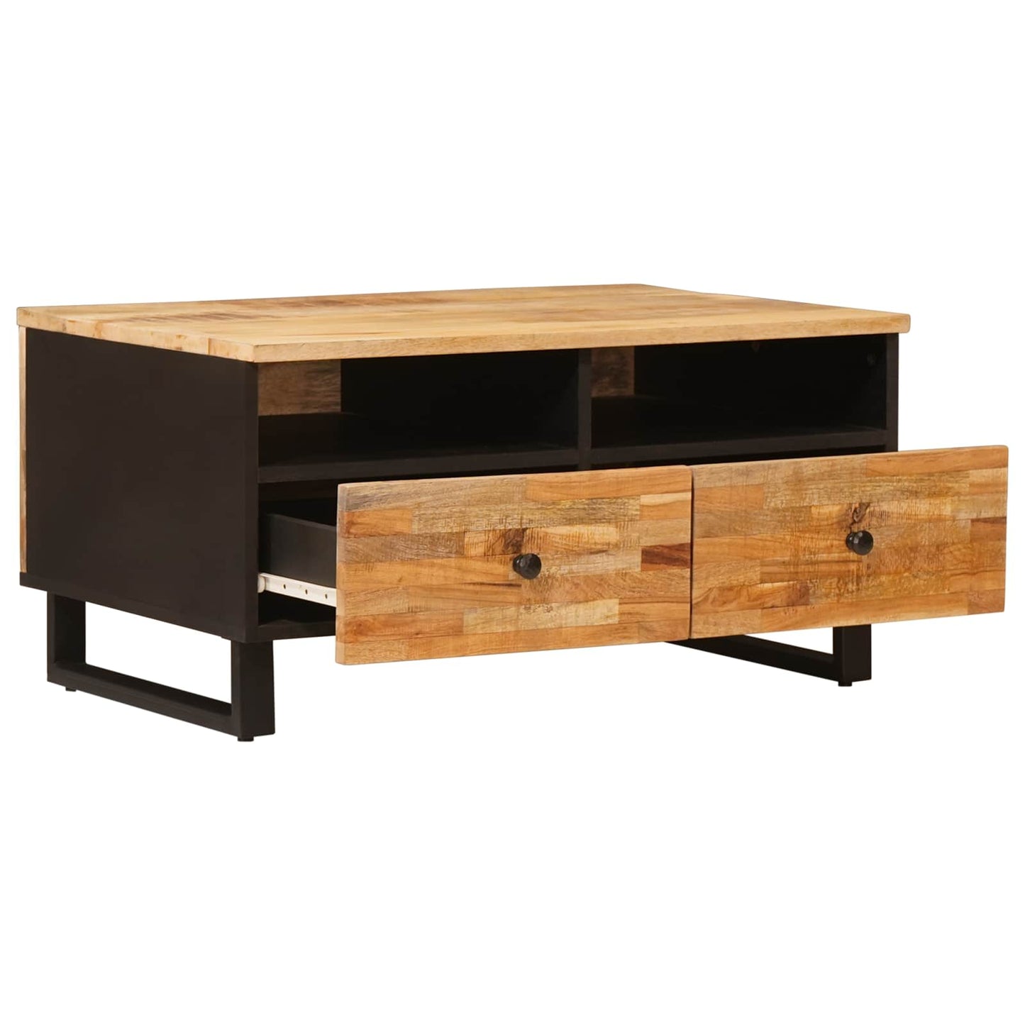 Coffee Table with Drawer Brown 80 x 54 x 40 cm Solid Mango Wood