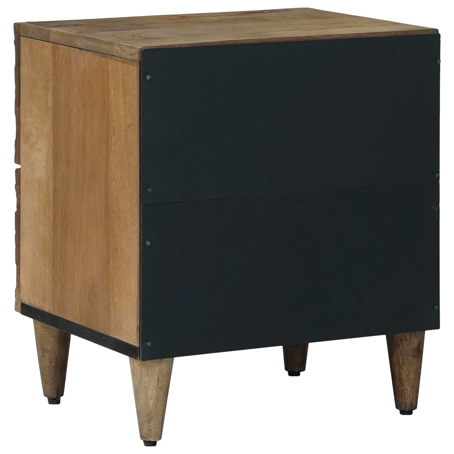 Bedside Cabinet 2 pcs Brown 40 x 33.5 x 46 cm Solid Mango Wood