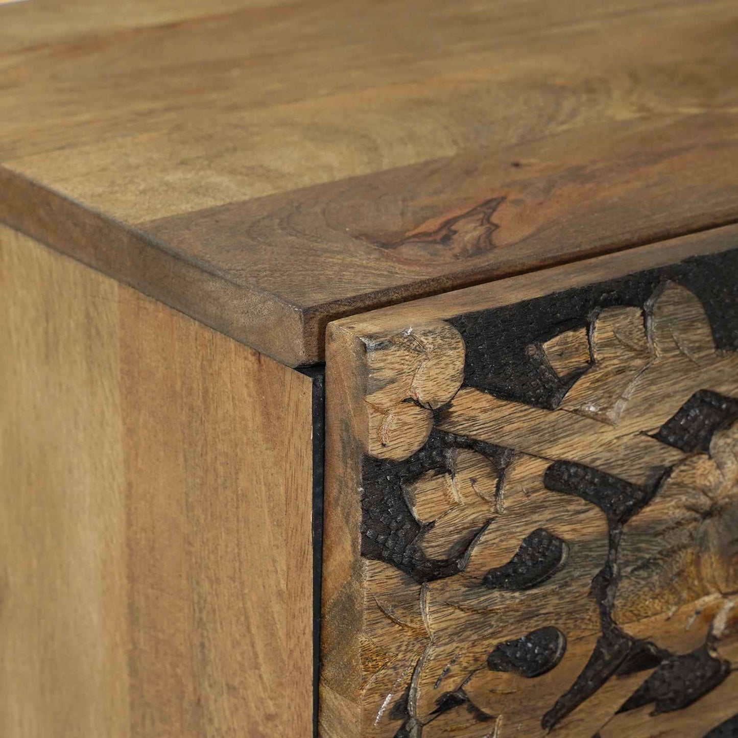 Bedside Cabinet 2 pcs Brown 40 x 33.5 x 46 cm Solid Mango Wood