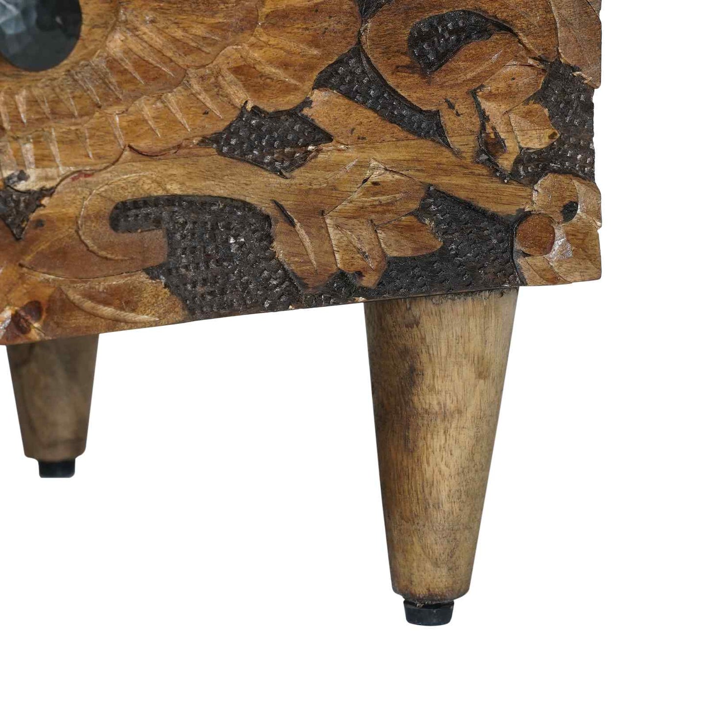 Bedside Cabinet 2 pcs Brown 40 x 33.5 x 46 cm Solid Mango Wood