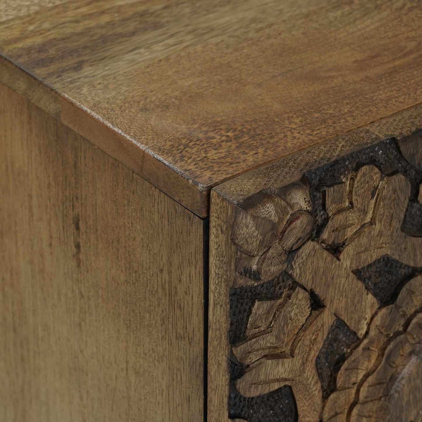TV Cabinet Brown 105 x 33.5 x 46 cm Solid Mango Wood