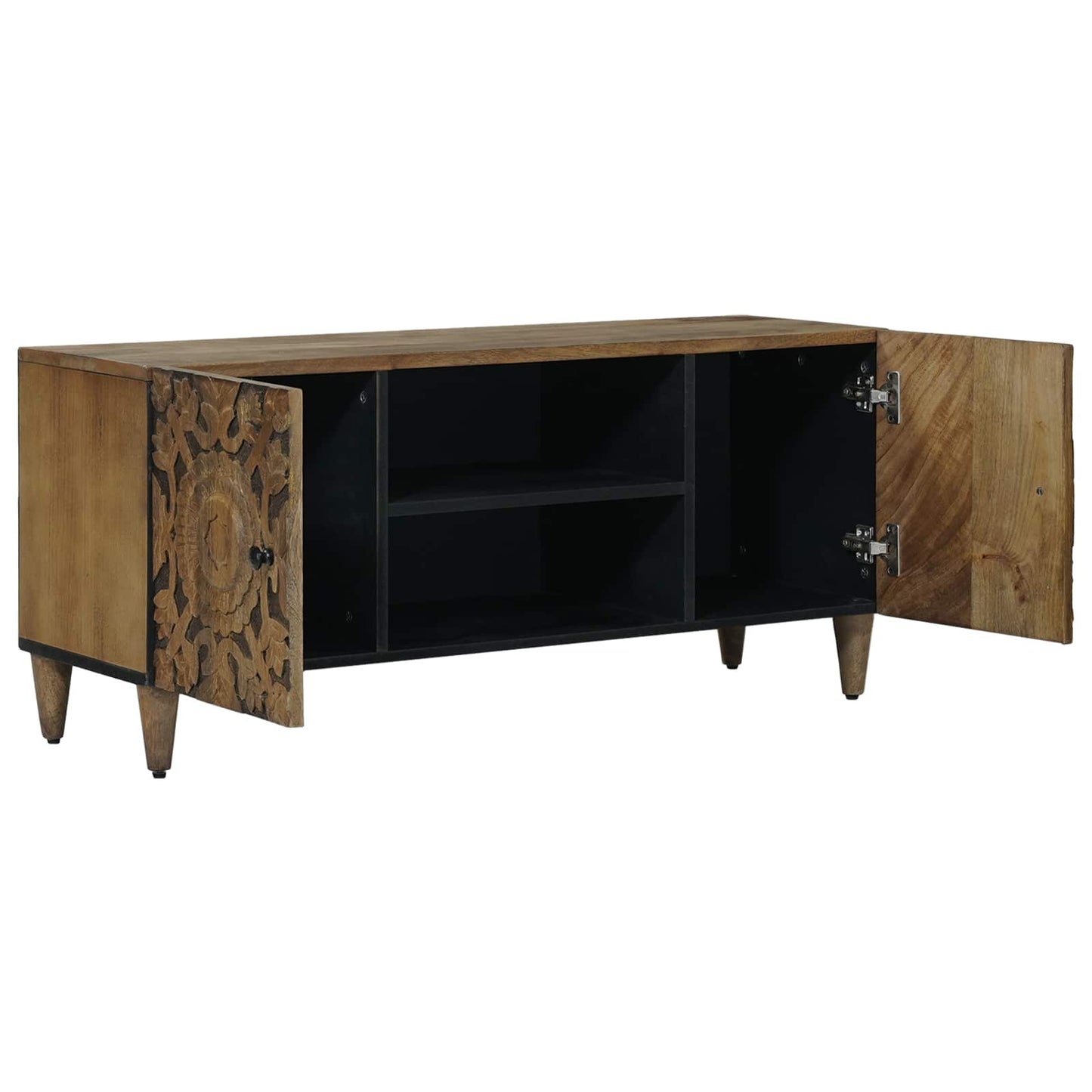 TV Cabinet Brown 105 x 33.5 x 46 cm Solid Mango Wood