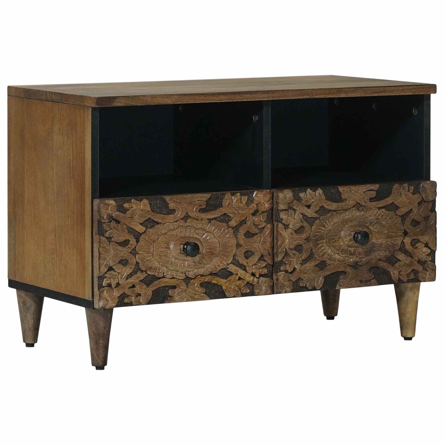TV Cabinet Brown 70 x 33.5 x 46 cm Solid Mango Wood