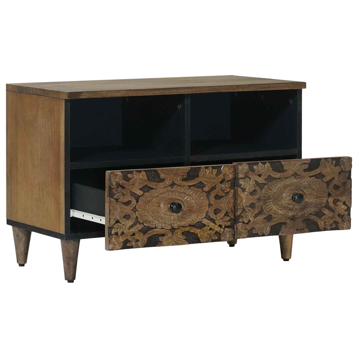 TV Cabinet Brown 70 x 33.5 x 46 cm Solid Mango Wood
