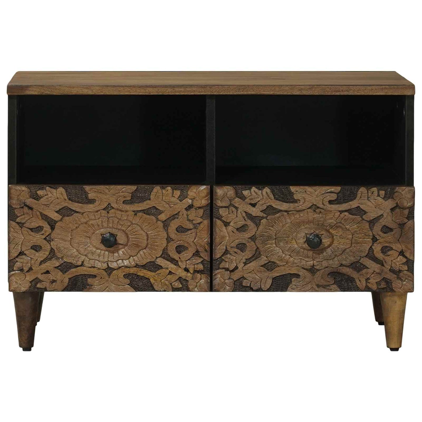 TV Cabinet Brown 70 x 33.5 x 46 cm Solid Mango Wood